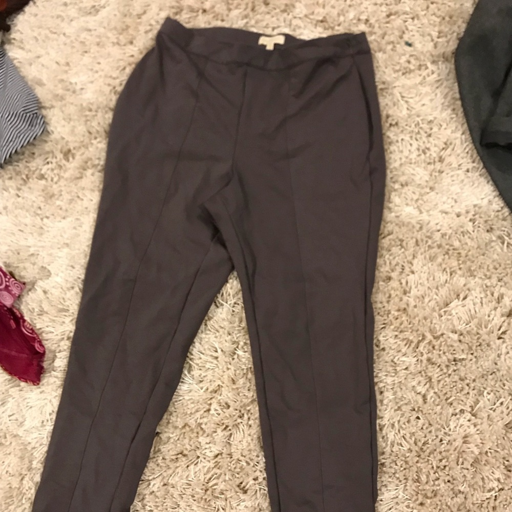 ModCloth Purple/grey stretchy legging-like pants